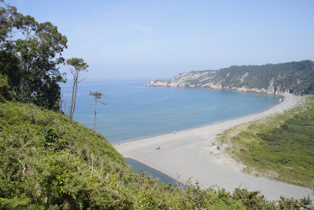 Vista de la playa de Barayo